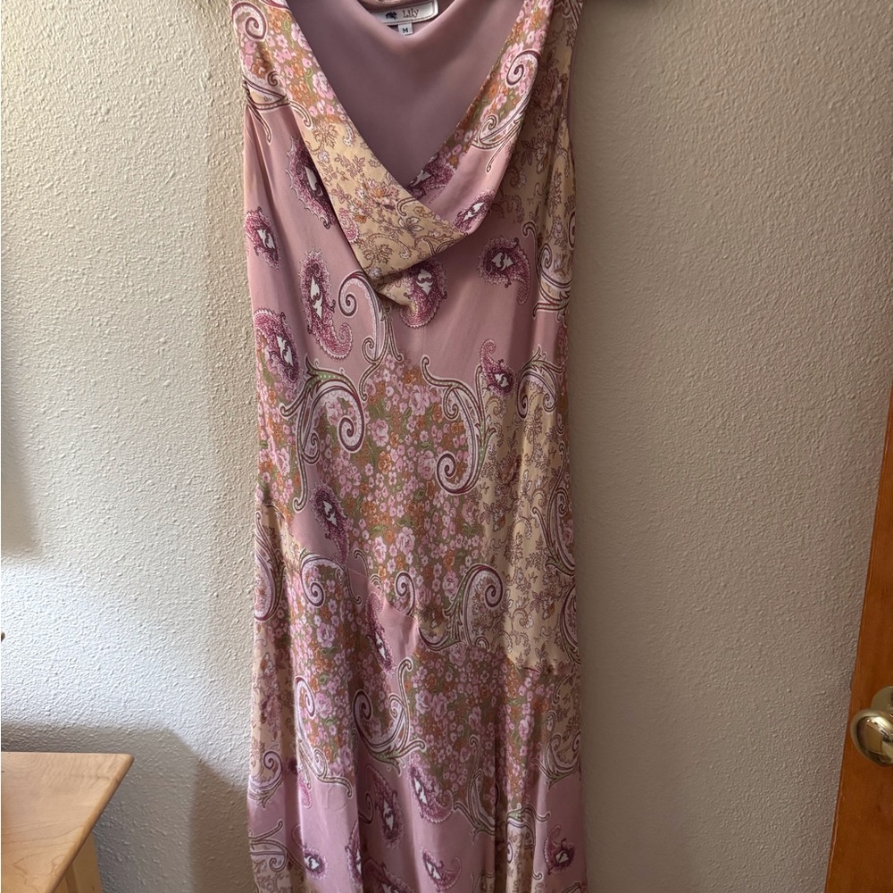 Lily Blush and Cream Floral Maxi Dress